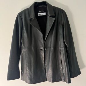 Veda Bowery Leather Blazer